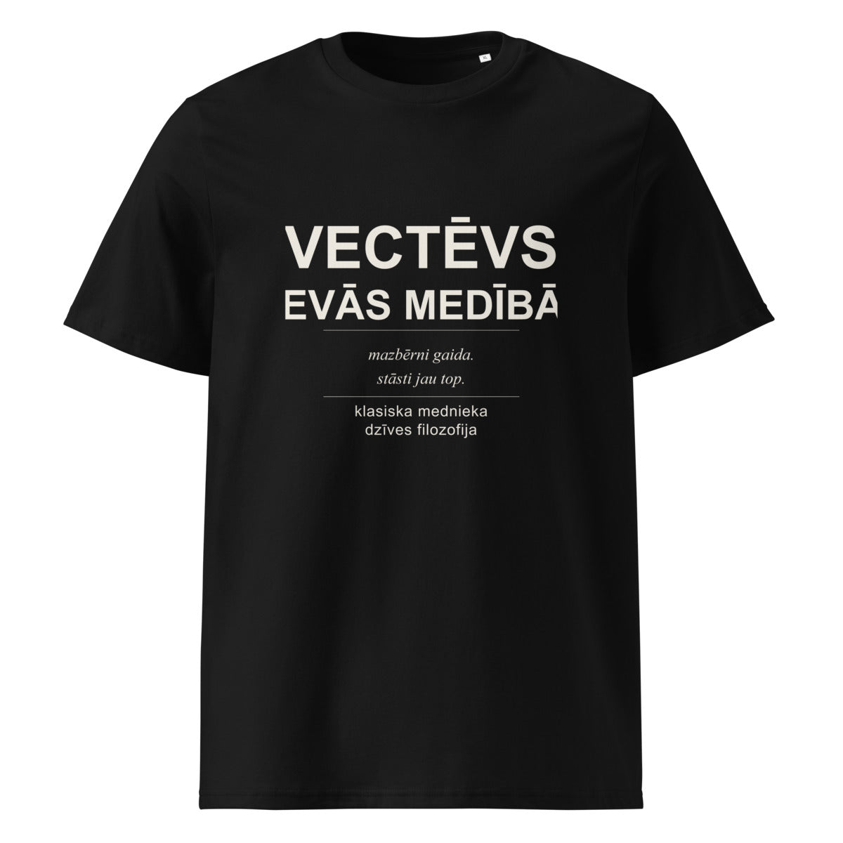 T-krekls ar uzrakstu Vectēvs devās medībās