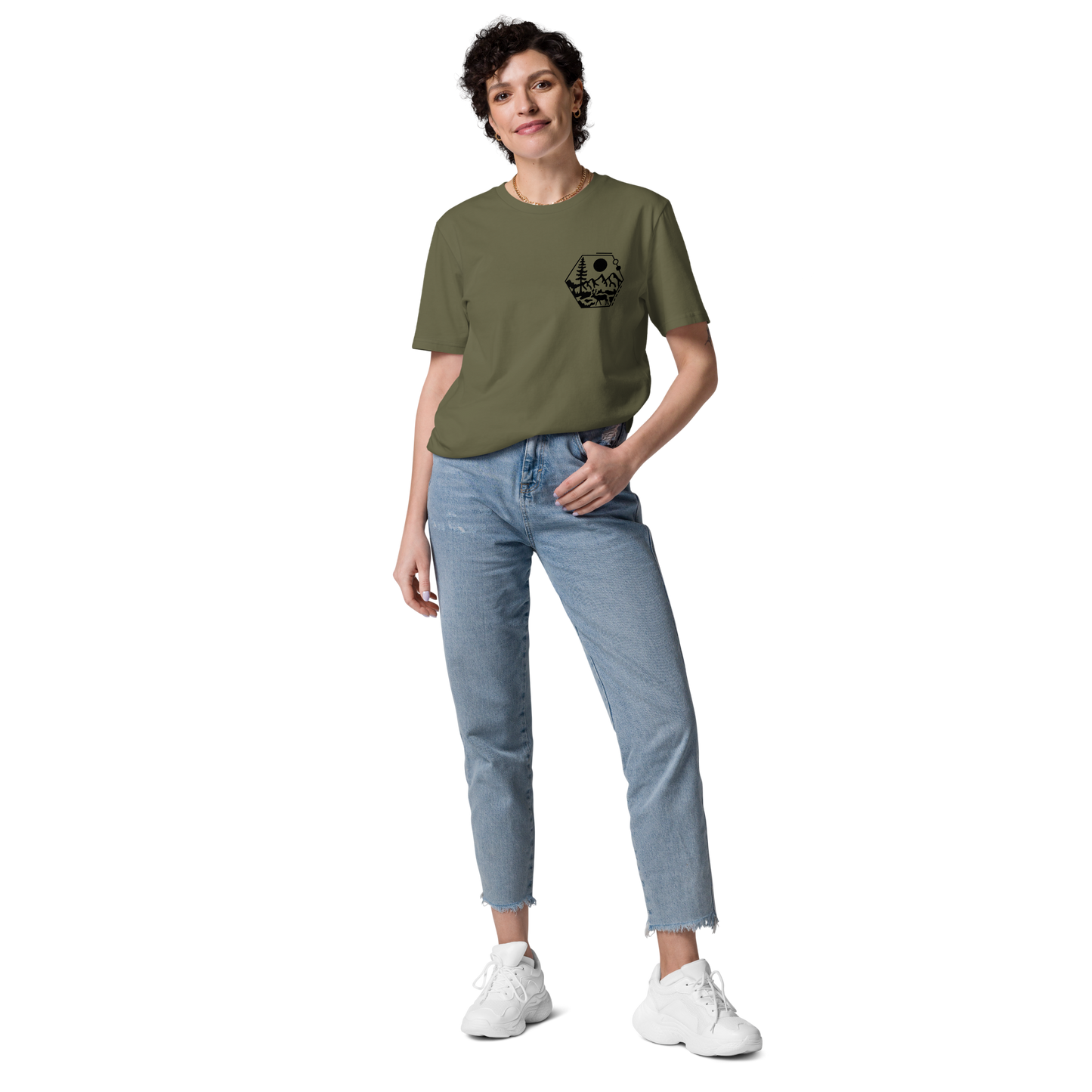 Minimalistiskais Mednieks | Unisex organiskās kokvilnas T-krekls