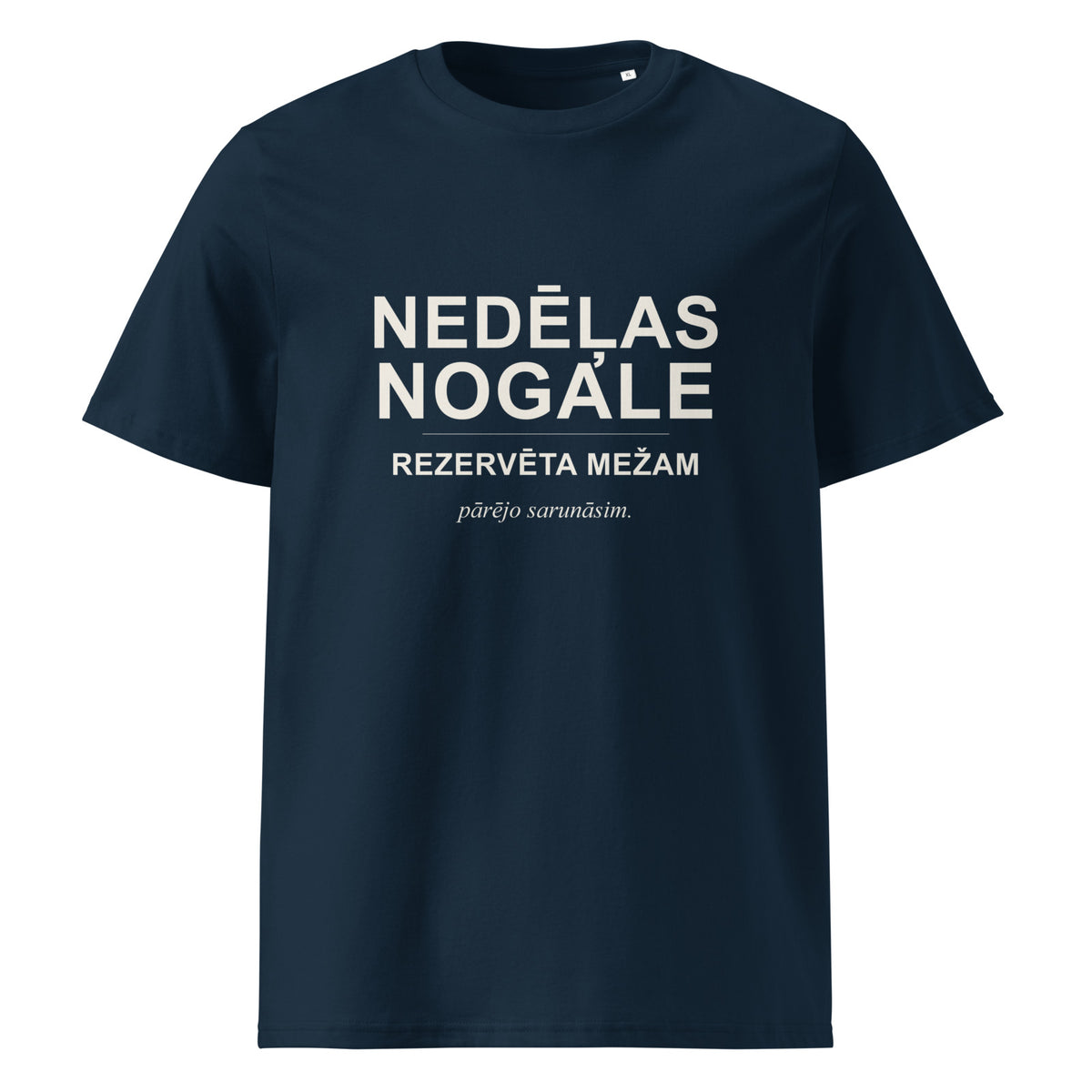 Mednieku T-krekls “Nedēļas nogale rezervēta mežam”, tumši zilā krāsā